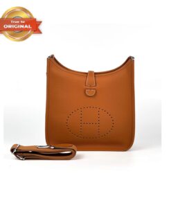 [True-to-ORIGINAL] Hermes Evelyne III 29 Bag Orange With Silver-Toned Hardware For Women 11.4in/29cm H056277CC9J