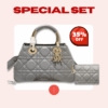 Special Set Dior: The Medium Lady 95.22 Bag + Mini Lady Dior Wallet