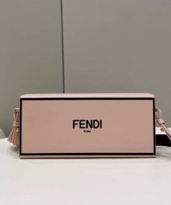 Fendi Horizontal Box Pink Bag For Woman 10.5cm/4in