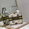 Christian Dior Small Dior Book Tote White For Women 26.5cm/10.5in CD M1265ZRTY_M941