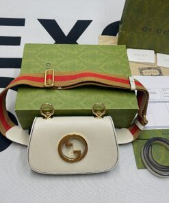 Gucci Blondie Mini Bag White For Women, Women's Bags 8.7in/22cm GG 698643 UXXAG 9161