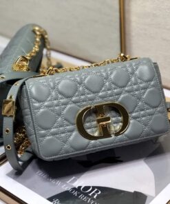 Christian Dior Small Dior Caro Bag, Grey, For Women 20cm CD M9241UWHC_M41G