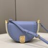 Fendi Moonlight Saddle Blue Bag For Woman 19cm/7.5in
