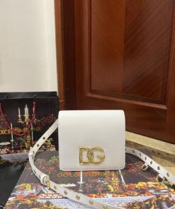 Dolce Gabbana Crossbody 3.5 Bag White For Women 6.9in/18cm DG BB7037AW57680002