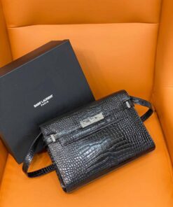 Saint Laurent Manhattan Small Shoulder Bag Black For Women 11.4in/29cm YSL 579271DND0J1000