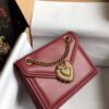 Dolce Gabbana Small Devotion Bag Burgundy For Women 19cm/ 7.5inches