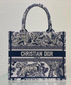 Christian Dior Small Dior Book Tote Blue For Women 26.5cm/10.5in CD M1265ZRGO_M928