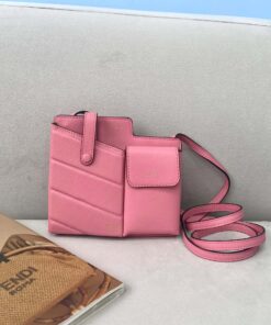 Fendi Bustine 2 Pockets Mini Pink Bag For Woman 16cm/6in
