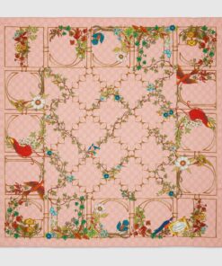 Gucci GG Printed silk carré scarf