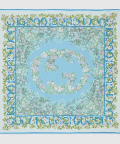 Gucci GG Printed silk carré scarf