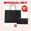 Special Set Louis Vuitton: Onthego MM Tote Bag + Sarah Wallet Monogram Empreinte