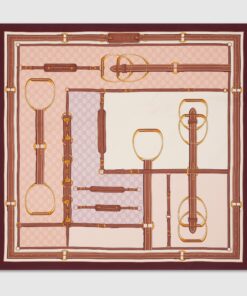 Gucci GG Printed silk carré scarf