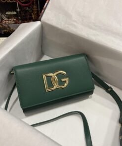 Dolce Gabbana 3.5 Clutch Green For Women 8.3in/21cm DG