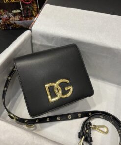 Dolce Gabbana Crossbody 3.5 Bag Black For Women 6.9in/18cm DG BB7037AW57680999