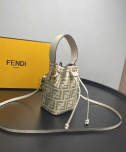 Fendi Mon Tresor Beige Mini Bag For Woman 18cm/7in 8BS010A659F174X