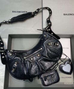 Balenciaga Le Cagole XS Shoulder Bag In Black, For Women, Women's Bags 13in/33cm