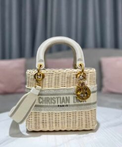 Christian Dior Mini Lady Dior Bag Grey For Women 17cm/6.5in CD