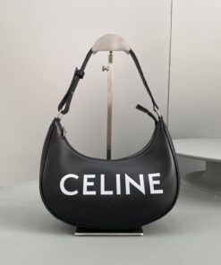 Celine Ava Bag With Celine Print Black For Women 9in/23.5cm