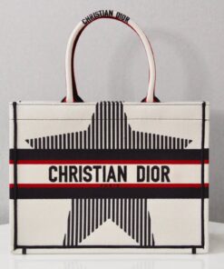Christian Dior Medium Dior Book Tote White For Women 14in/36cm CD