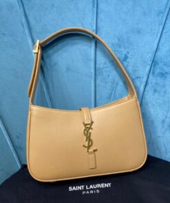 Saint Laurent Le 5 A 7 Hobo Bag In Smooth Beige For Women 9in/23cm YSL 6572282R20W9832