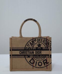 Christian Dior Small Dior Book Tote Brown For Women 26.5cm/10.5in CD M1265ZRUW_M918