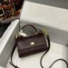 Dolce Gabbana Small Sicily Bag In Dauphine Purple For Women 7.5in/19cm DG BB7116A10018M073