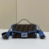 Fendi Mon Baguette Soft Trunk Brown and Blue Bag For Woman 21.5cm/8.5in