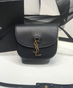 Saint Laurent Kaia Small Shoulder Bag Black For Women 7.2in/18.5cm YSL P00483797
