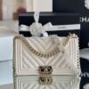 Chanel Medium Classic Flap Bag 25cm White For Women A67086