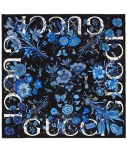 Gucci GG Printed silk carré scarf