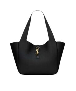 Saint Laurent Bea In Grained Leather Black Bag For Women 763435AACTP1000 - 19.7 Inches / 50 Cm