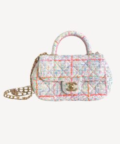 Chanel Bag With Top Handle Multicolor For Women 23.5cm / 9.17in