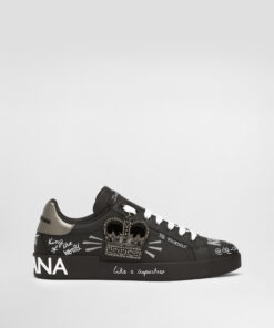 DOLCE & GABBANA Calfskin Portofino sneakers