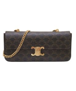 Celine Chain Shoulder Bag Brown For Women 13in/33cm