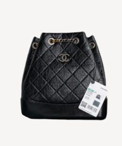 Chanel Gabrielle Backpack Black For Women 8.3in / 21cm A94485