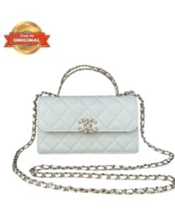 [True-to-ORIGINAL] Chanel Kelly Handle White Bag For Women 18.5cm/7.2in