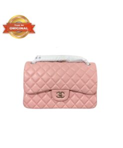 [True-to-ORIGINAL] Chanel Large Classic Handbag Light Pink For Women 30cm/11.7in A58600 Y04059 NW780