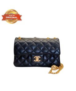 [True-to-ORIGINAL]Chanel Small Flap Bag Black For Women, Women's Bags 8.7in/22cm