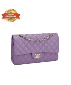 [True-to-ORIGINAL] Chanel Timeless Small Caviar Violet For Women 25cm/10in