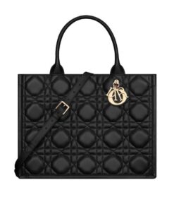 Christian Dior Medium Dior Book Tote Bag Black For Women M1324OWHP_M900 - 36.5 Cm/ 14.5 Inches