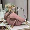 Christian Dior Saddle Bag With Strap Pink For Women 10in/25.5cm