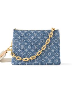 Louis Vuitton Coussin PM Blue Denim For Women M24564 - 10.2 Inches / 25.9 Cm