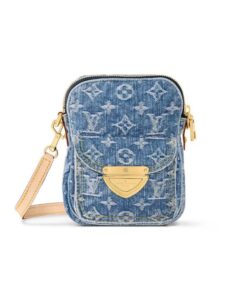 Louis Vuitton Fairfax Pochette Blue Denim For Women M82948 - 7.1 Inches / 18 Cm