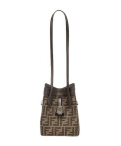 Fendi Origami Mini Brown Bag For Women 8BS083AFPMF1GL7 - 18.5 Cm/ 7.2 Inches