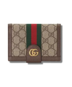 Gucci Ophidia GG Passport Case Supreme Canvas Beige For Women 5.7in/14.5cm 598914 96IWG 8745