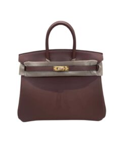 Hermes Birkin 25 Beton Togo Brown For Women 25cm / 9.8in