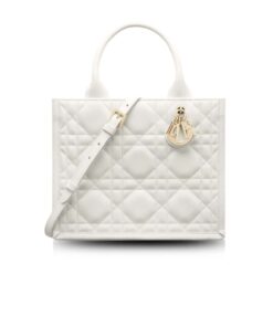 Dior Small Book Tote Bag White For Women 10,4in/26,5cm M1325OWHP_M030