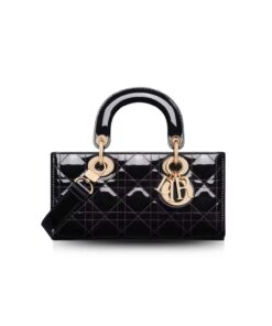 Dior Medium Lady D-Joy Bag Black For Women 8,7in/22cm