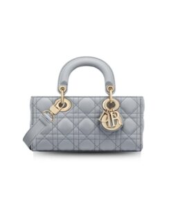 Dior Medium Lady D-Joy Bag Grey For Women 8,7in/22cm