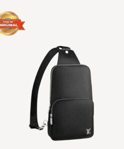 [True-to-ORIGINAL] Louis Vuitton Avenue Sling Bag Black For Women 12.2in/31cm LV M30443